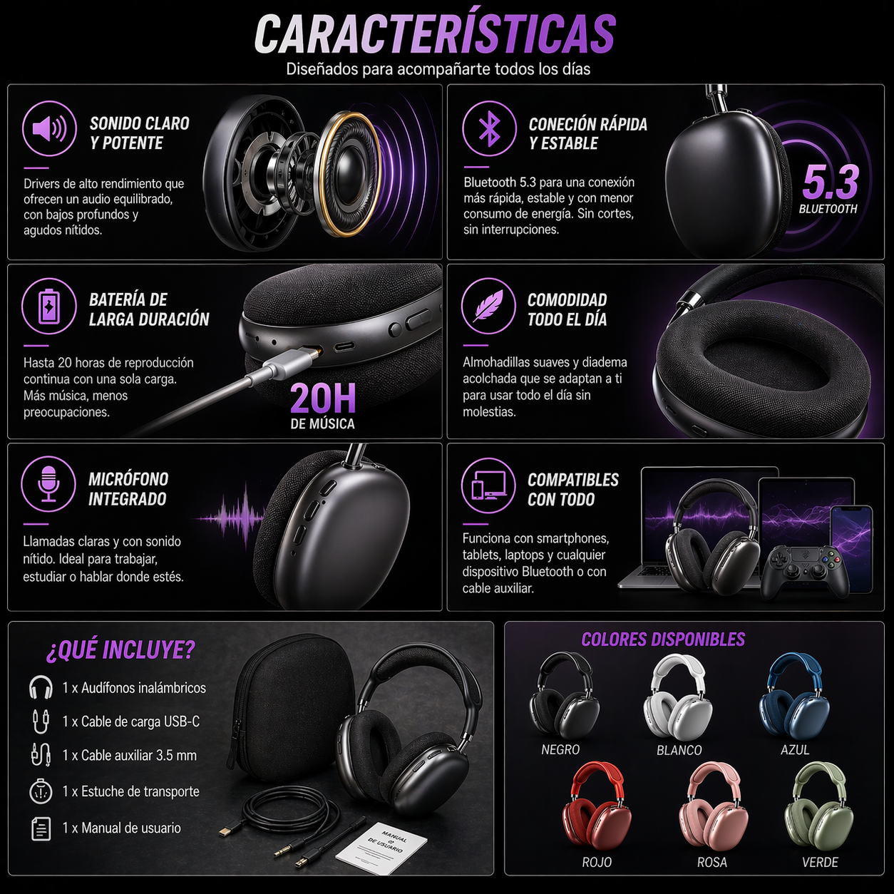 Audífonos Max | Sonido que se siente 🔥 PAGA 1 LLEVA 2 🔥