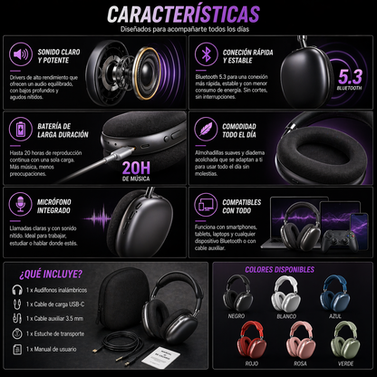 Audífonos Max | Sonido que se siente 🔥 PAGA 1 LLEVA 2 🔥