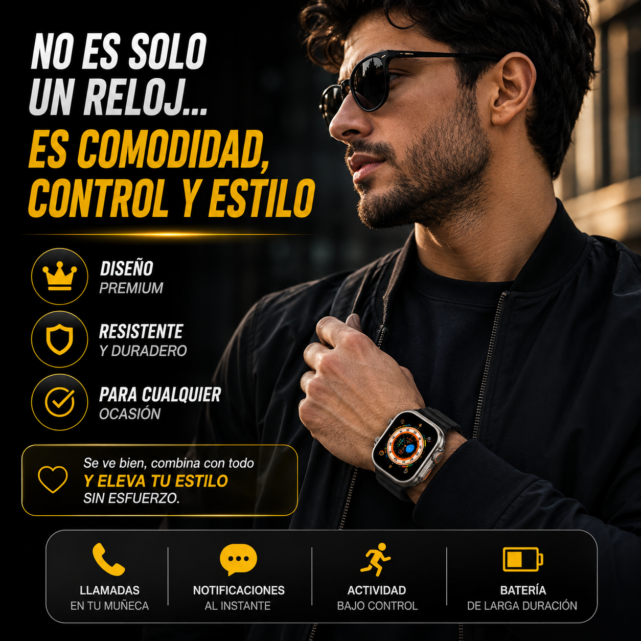 🔥 Smartwatch Ultra | Control total en tu muñeca desde el primer uso