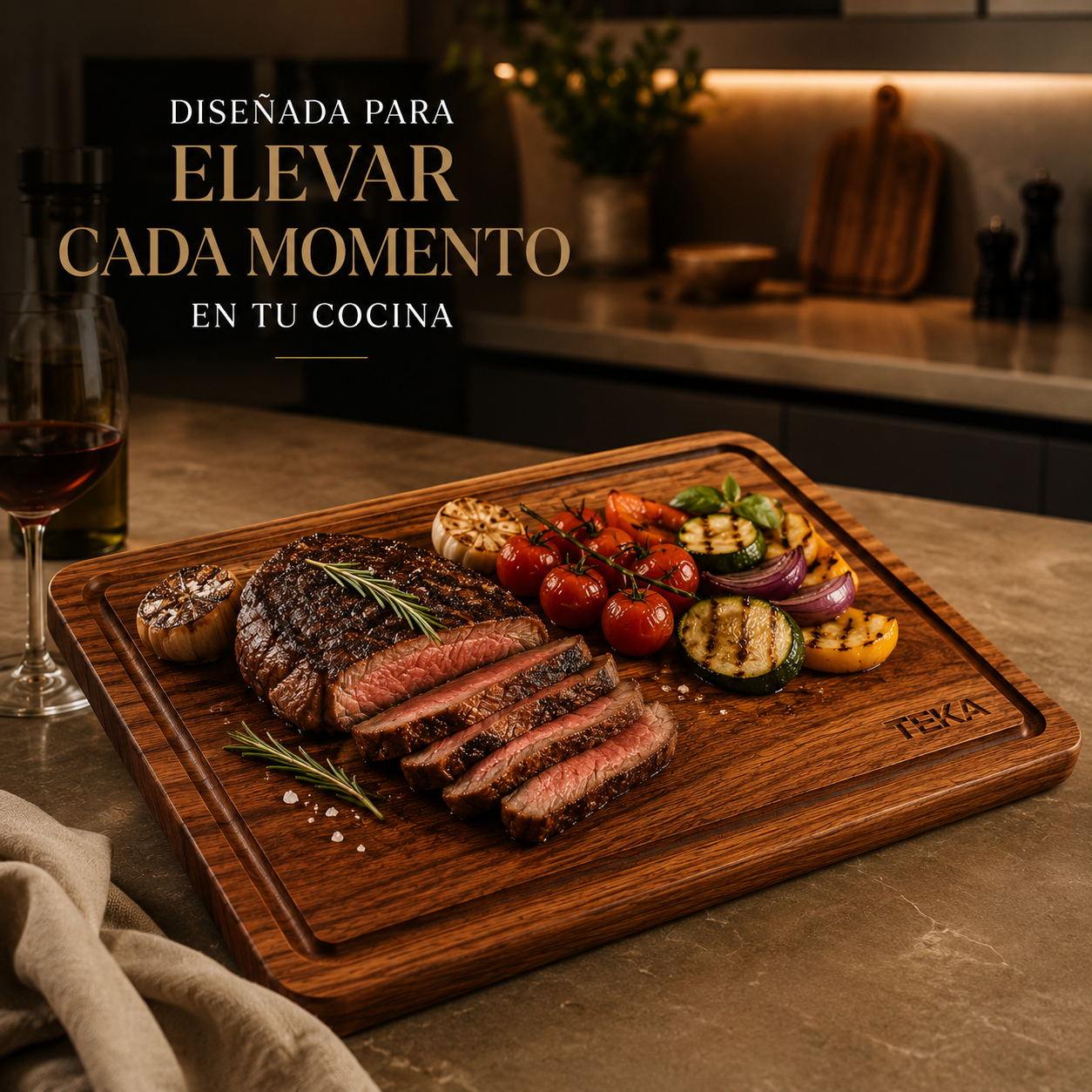 🪵 UNA PIEZA PREMIUM HECHA EN AUTÉNTICA MADERA TEKA